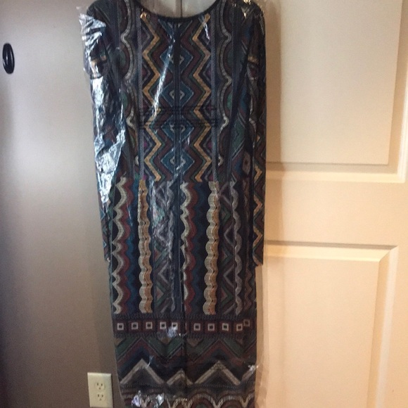 Maggy London black multi color dress. Brand new - Picture 5 of 5